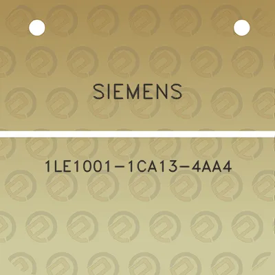 siemens-1le1001-1ca13-4aa4