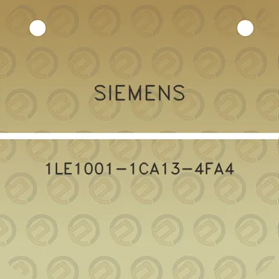 siemens-1le1001-1ca13-4fa4