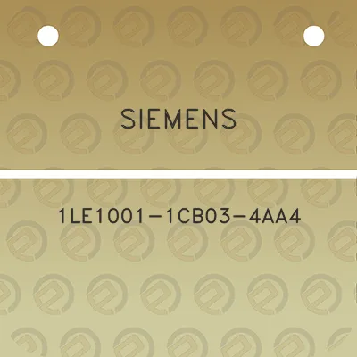 siemens-1le1001-1cb03-4aa4