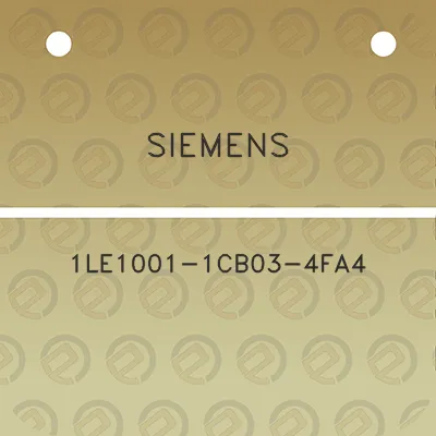 siemens-1le1001-1cb03-4fa4