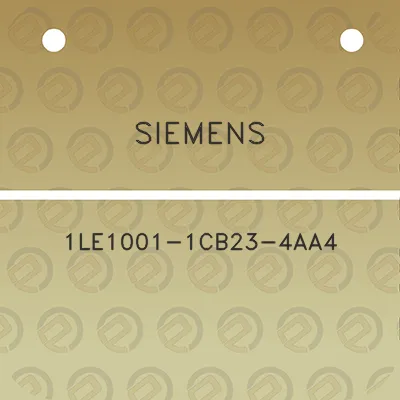 siemens-1le1001-1cb23-4aa4