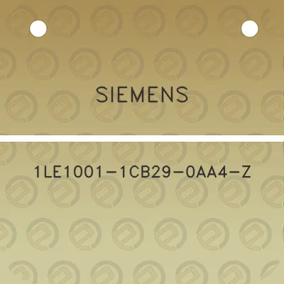 siemens-1le1001-1cb29-0aa4-z