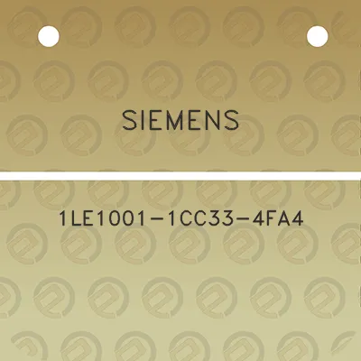 siemens-1le1001-1cc33-4fa4