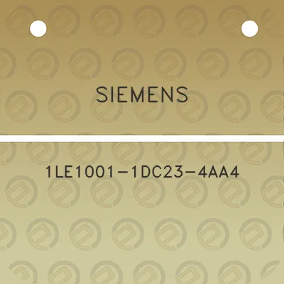 siemens-1le1001-1dc23-4aa4