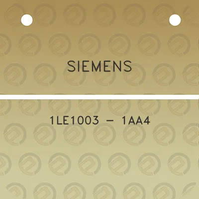 siemens-1le1003-1aa4