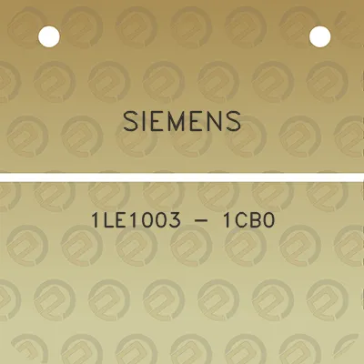 siemens-1le1003-1cb0