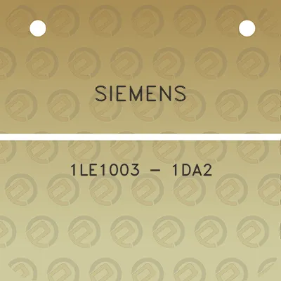 siemens-1le1003-1da2