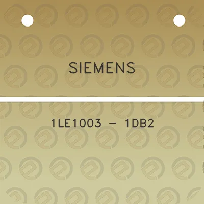 siemens-1le1003-1db2