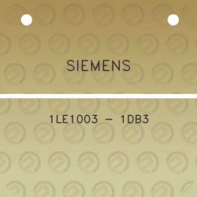 siemens-1le1003-1db3