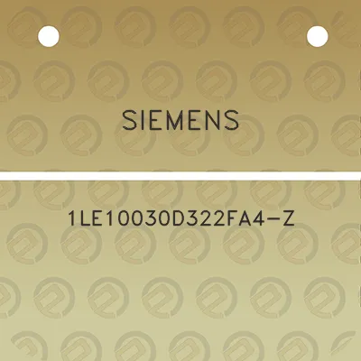 siemens-1le10030d322fa4-z