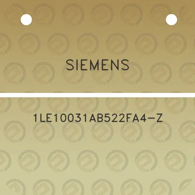 siemens-1le10031ab522fa4-z