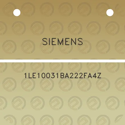 siemens-1le10031ba222fa4z