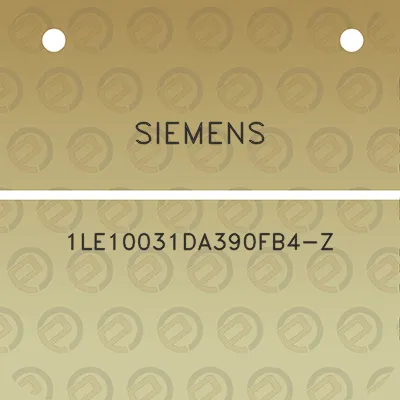 siemens-1le10031da390fb4-z