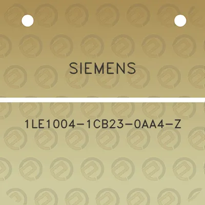 siemens-1le1004-1cb23-0aa4-z