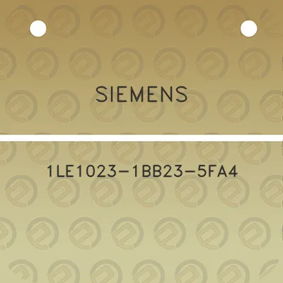 siemens-1le1023-1bb23-5fa4