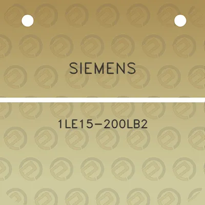 siemens-1le15-200lb2