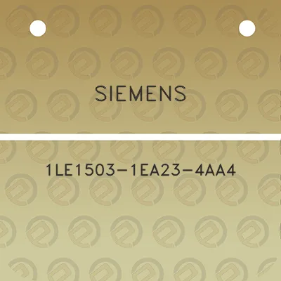 siemens-1le1503-1ea23-4aa4