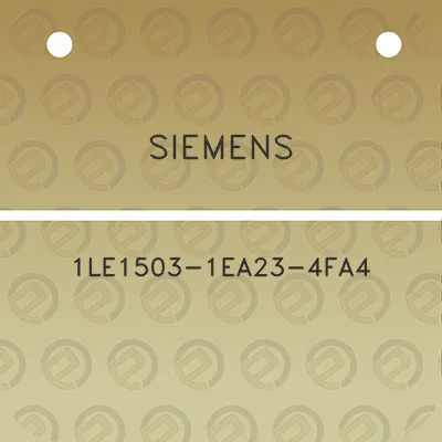 siemens-1le1503-1ea23-4fa4