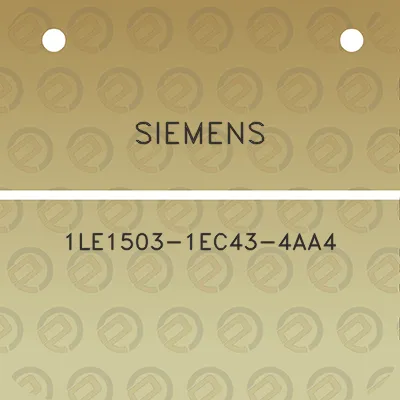 siemens-1le1503-1ec43-4aa4