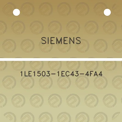 siemens-1le1503-1ec43-4fa4