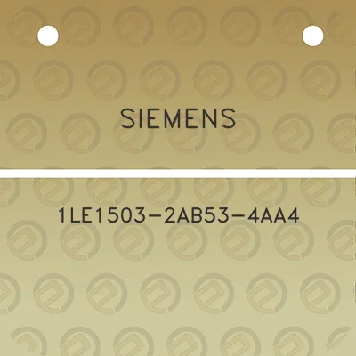 siemens-1le1503-2ab53-4aa4