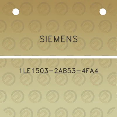 siemens-1le1503-2ab53-4fa4