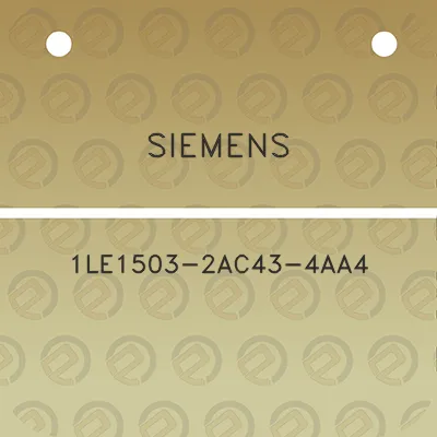 siemens-1le1503-2ac43-4aa4