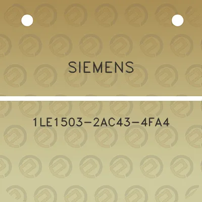 siemens-1le1503-2ac43-4fa4