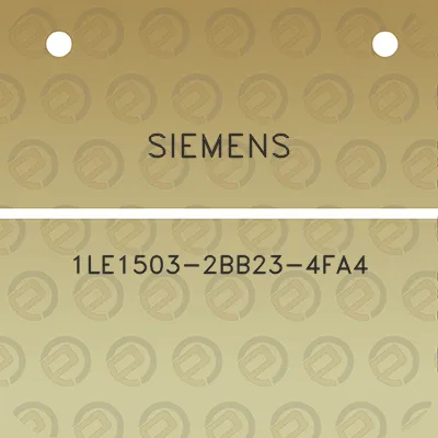 siemens-1le1503-2bb23-4fa4