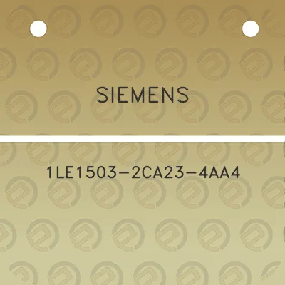 siemens-1le1503-2ca23-4aa4