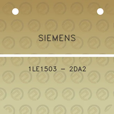 siemens-1le1503-2da2