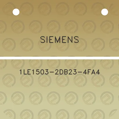 siemens-1le1503-2db23-4fa4