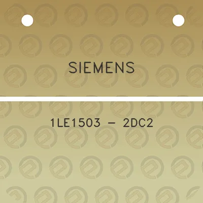 siemens-1le1503-2dc2