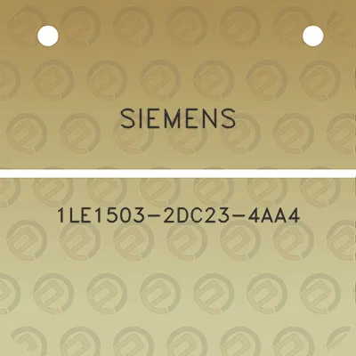 siemens-1le1503-2dc23-4aa4