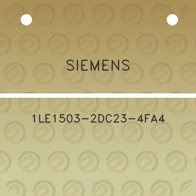 siemens-1le1503-2dc23-4fa4