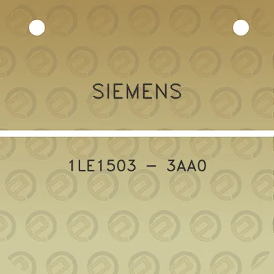 siemens-1le1503-3aa0