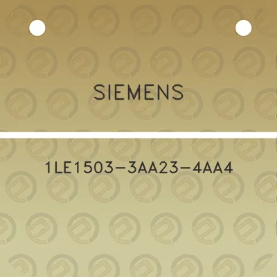 siemens-1le1503-3aa23-4aa4