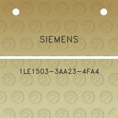 siemens-1le1503-3aa23-4fa4