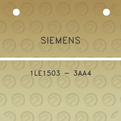 siemens-1le1503-3aa4