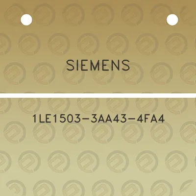 siemens-1le1503-3aa43-4fa4