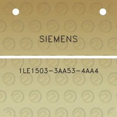 siemens-1le1503-3aa53-4aa4