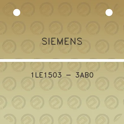 siemens-1le1503-3ab0