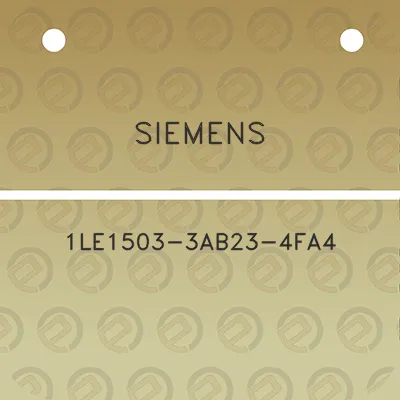 siemens-1le1503-3ab23-4fa4