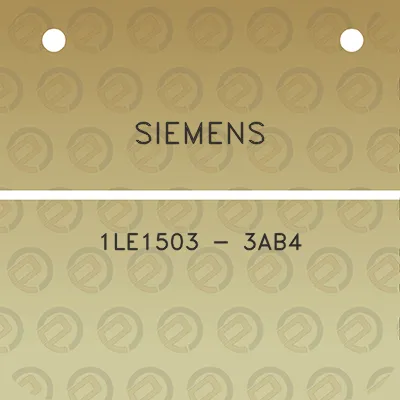 siemens-1le1503-3ab4