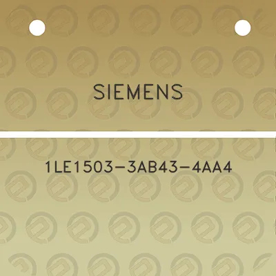 siemens-1le1503-3ab43-4aa4