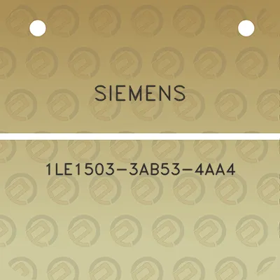 siemens-1le1503-3ab53-4aa4