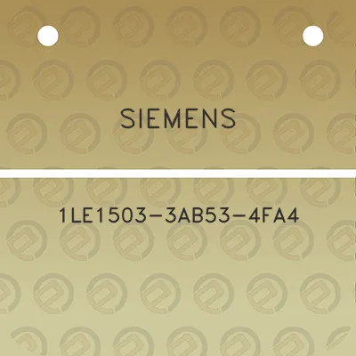 siemens-1le1503-3ab53-4fa4