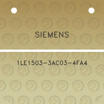 siemens-1le1503-3ac03-4fa4