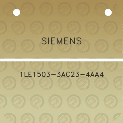 siemens-1le1503-3ac23-4aa4