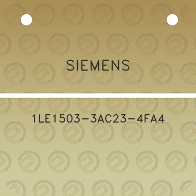 siemens-1le1503-3ac23-4fa4